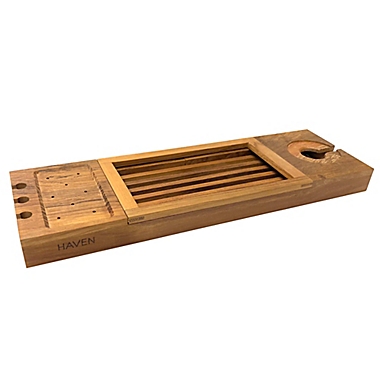 Haven&trade; Teakwood Bathtub Caddy. View a larger version of this product image.