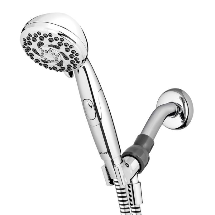 Waterpik® PowerSpray+Handheld Showerhead in Chrome | Bed Bath and ...