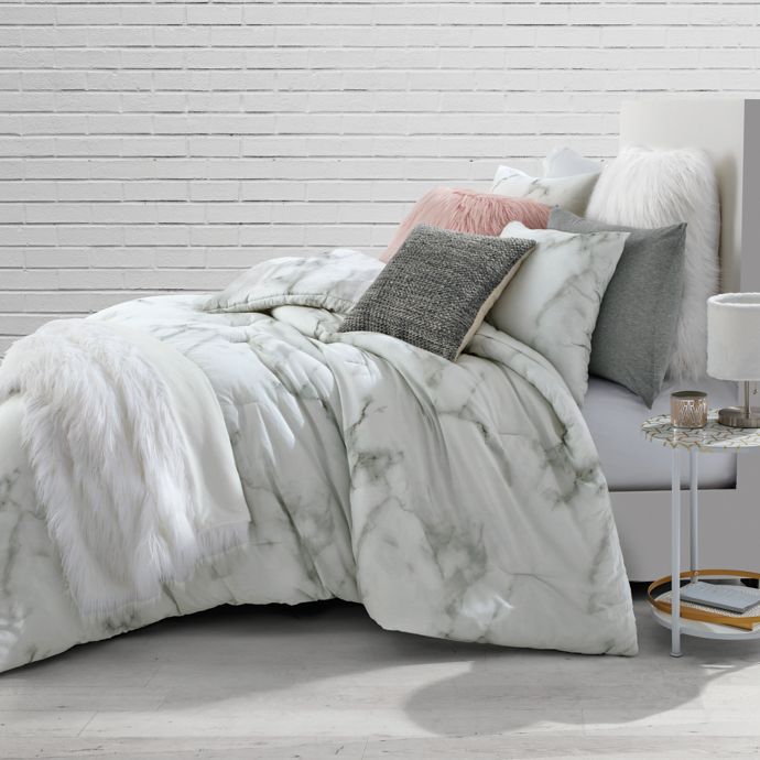 marble print king comforter