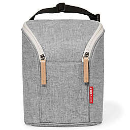 SKIP*HOP® Grab & Go Double Bottle Bag in Grey