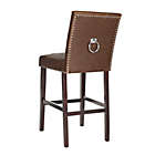 Alternate image 3 for Safavieh Nikita Faux Leather Bar Stools in Brown (Set of 2)