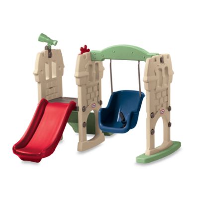 little tikes swing and slide castle