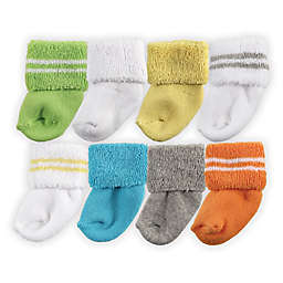 Luvable Friends® Size 0-6M 8-Pack Assorted Socks in Yellow