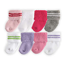 Luvable Friends® Size 0-3M 8-Pack Socks in Pink