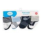Alternate image 1 for Luvable Friends&reg; Size 6-12M 8-Pack Basic Cuff Socks in Nautical Blue