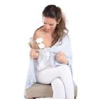 Alternate image 3 for Zalamoon Nursing Shawl in Cloud Blue