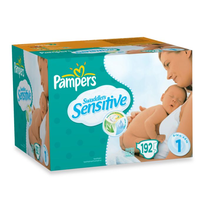 Pampers® Swaddlers Size 1 192Count Sensitive Diapers buybuy BABY