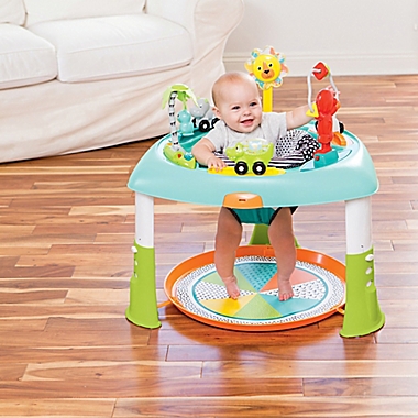 Infantino&reg; Sit, Spin &amp; Stand Transforming Seat &amp; Activity Table in Aqua. View a larger version of this product image.