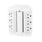 Alternate image 0 for Globe Electric 6-Outlet Swivel Surge Protector Wall Tap in White