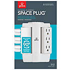 Alternate image 1 for Globe Electric 6-Outlet Swivel Surge Protector Wall Tap in White