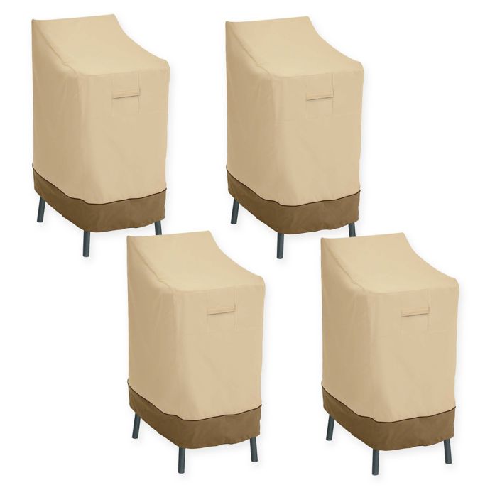 Classic Accessories® Patio Bar Chair/Stool Covers in Pebble | Bed Bath