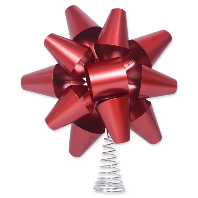 Exclusive Decorative Red Metal Bow Tree Topper Bed Bath And Beyond