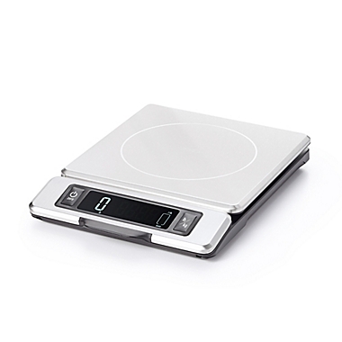 OXO Good Grips&reg; Stainless Steel Scale with Pull-Out Digital Display. View a larger version of this product image.