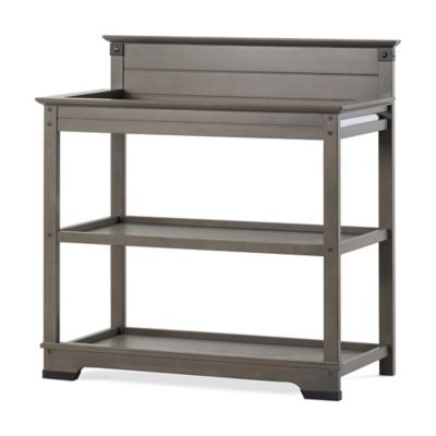 rustic grey changing table