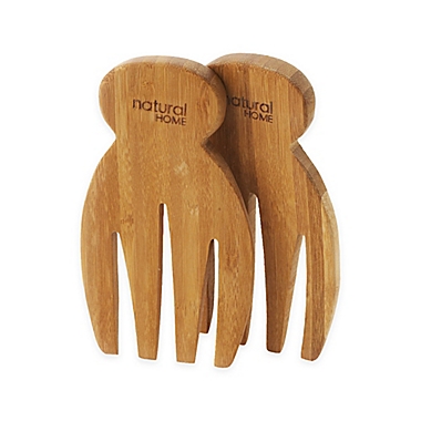 Natural Home&trade; Bamboo Salad Hands. View a larger version of this product image.
