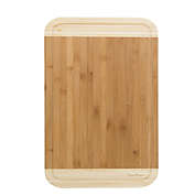 Classic Cuisine 12-Inch x 18-Inch 2-Tone Bamboo Cutting Board