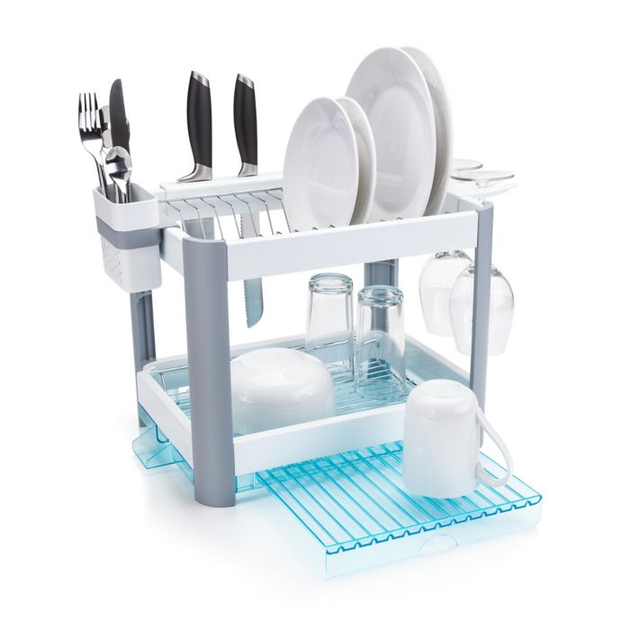 dish drying rack in sink