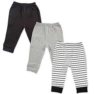 Luvable Friends&reg; Size 6-9M 3-Pack Pants in Black. View a larger version of this product image.