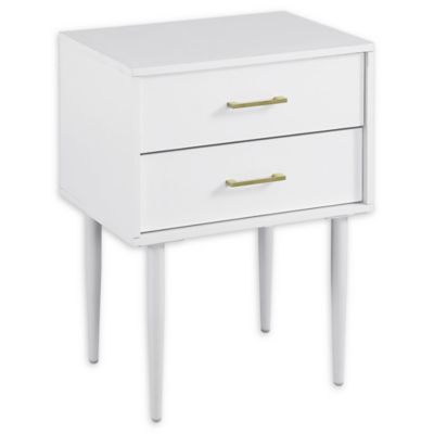 Forest Gate&trade; Olivia 2-Drawer Side Table in White