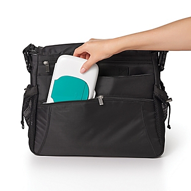 OXO tot&reg; On-the-Go Wipes Dispenser in Teal. View a larger version of this product image.