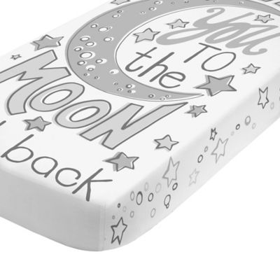 love you to the moon and back crib bedding