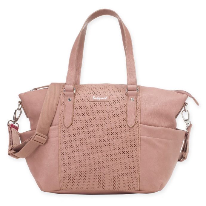dusty rose diaper bag