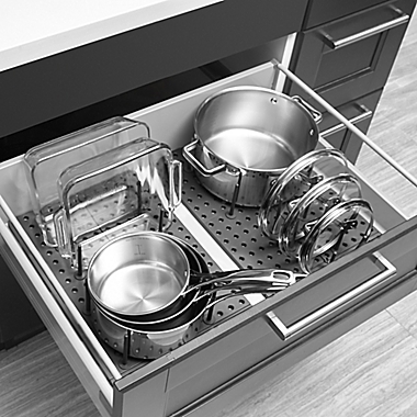 Umbra&reg; Peggy Drawer Organizers in Charcoal. View a larger version of this product image.