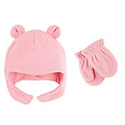 Luvable Friends&reg; Fleece Hat and Mitten Set in Pink