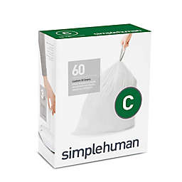 simplehuman® Code C 10-12-Liter Custom Fit Liners in White