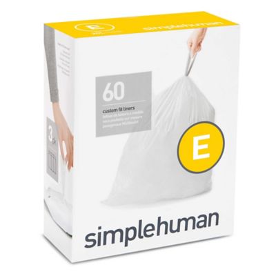 NEW Simplehuman Code K Custom Fit Liners 60pk