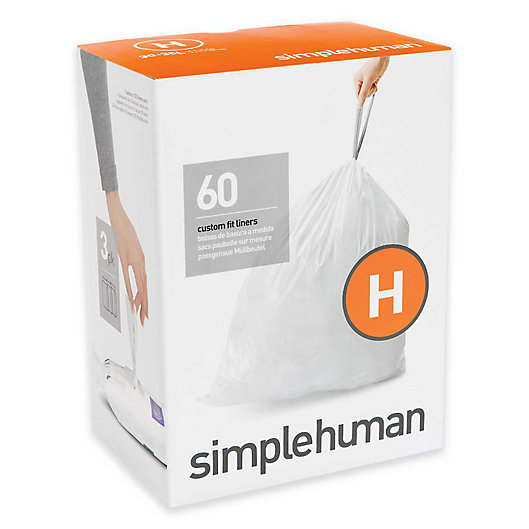Alternate image 1 for simplehuman® Code H 30-35-Liter Custom-Fit Liners