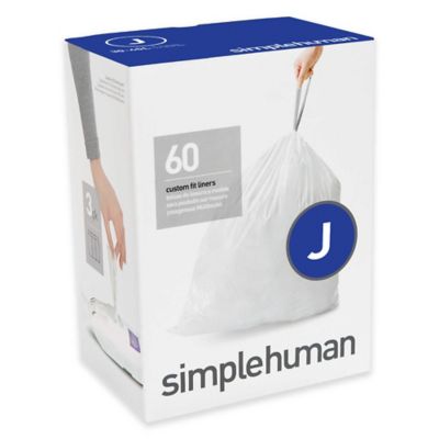 simplehuman&reg; Code J 30-40-Liter Custom Fit Liners