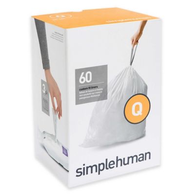 simplehuman&reg; Code Q 50-65-Liter Custom Fit Liners