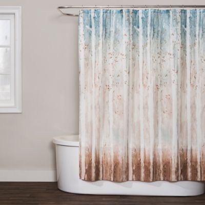 teal bathroom curtains