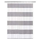 Alternate image 0 for Calvin Klein Donald Shower Curtain in White/Black