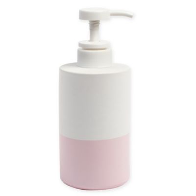 pink soap dispenser