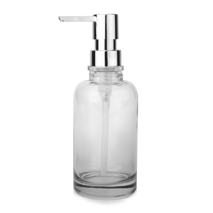 Tribeca Glass Lotion Dispenser in Grey Ombre Bed Bath & Beyond