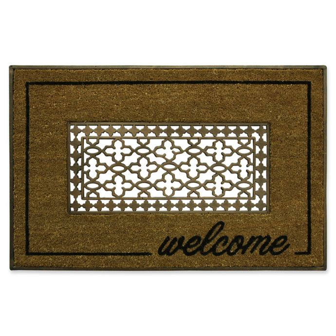 Bacova Grate Welcome Coir Door Mat In Brown Bed Bath Beyond
