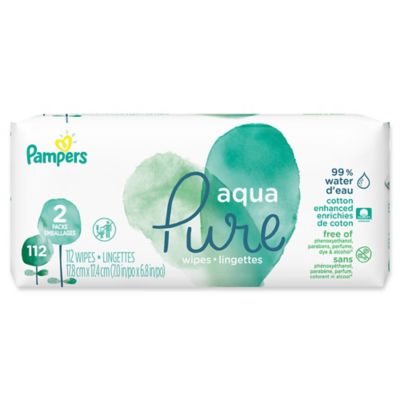 aqua pure pampers wipes