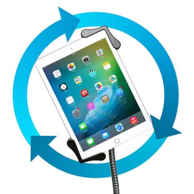 CTA Digital Height-Adjustable Gooseneck Floor Stand For Tablets. View a larger version of this product image.