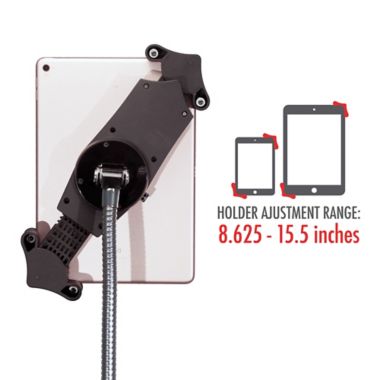 CTA Digital Height-Adjustable Gooseneck Floor Stand For Tablets. View a larger version of this product image.