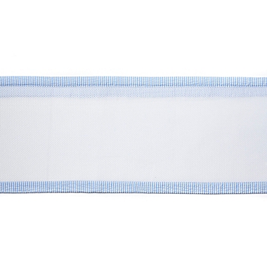 BreathableBaby&reg; Seersucker Breathable&reg; Mesh Crib Liner in Blue. View a larger version of this product image.