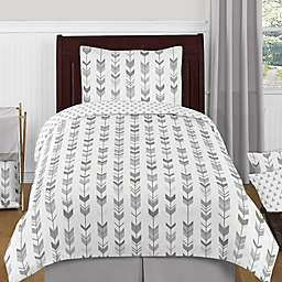 Sweet Jojo Designs Mod Arrow Bedding Collection in Grey/White