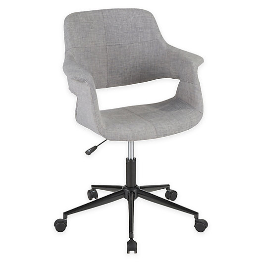 Alternate image 1 for LumiSource® Flair Upholstered Office Chair in Black/Grey
