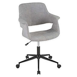 LumiSource&reg; Flair Upholstered Office Chair in Black/Grey