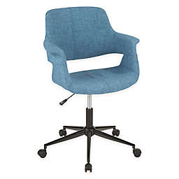 LumiSource® Flair Upholstered Office Chair in Black/Blue
