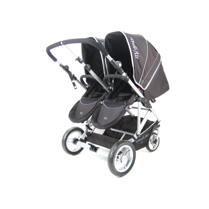 Stroll-Air My Duo Stroller in Black | buybuy BABY