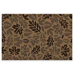 Weather Guard™ 24" x 36" Forest Leaves Door Mat in Camel