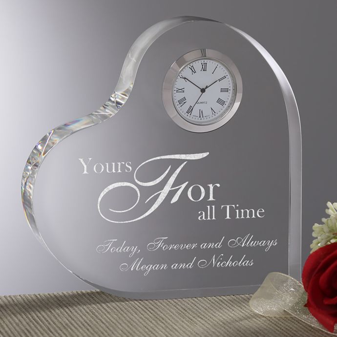 Engraved Heart Clock Collection Bed Bath and Beyond Canada