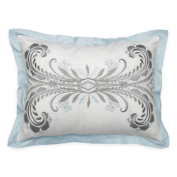 Beautyrest Arlee Embroidered Oblong Throw Pillow In Spa Buybuy Baby
